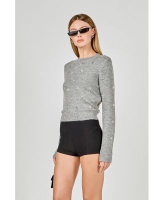 Women's Bead Embellished Sweater