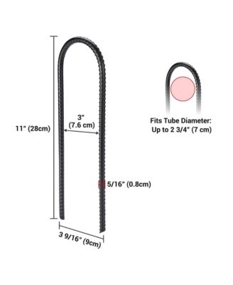 32 Pack Trampoline Stakes Ground Anchors 11" U Shaped Heavy Duty for Outdoor Camping Tent