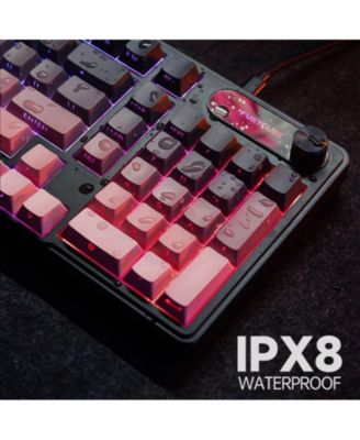 Mechanical Feel Waterproof Gaming Keyboard 98-Key, RGB Backlit, Type-C Wired, Silent Keys, Multi-Knob Control