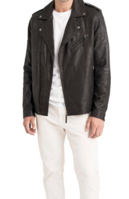 Women's Capri Leather Semi-Fitted Biker Jacket