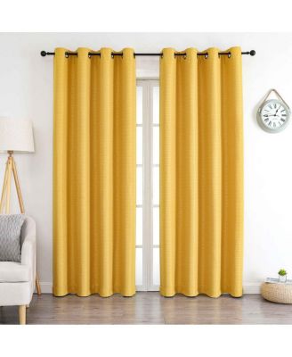 1 Piece Hotel Room Darkening Grommet Top Window Curtain Panel