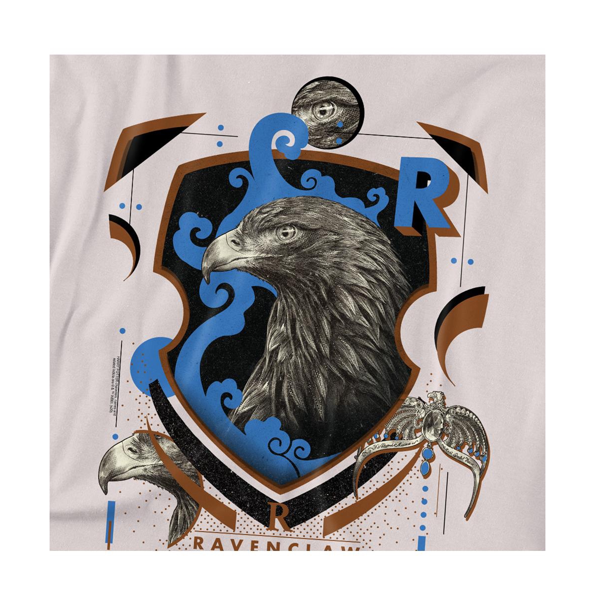 Harry Potter Men's Ravenclaw Magicial Mischief Level Up Crest T Shirt