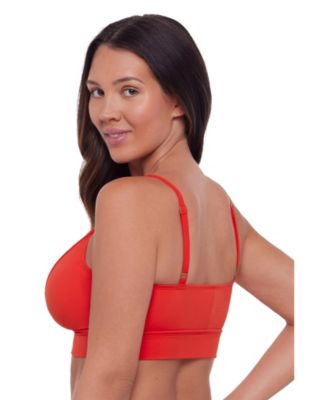 Women's S3 Sculpting Banded Plunge V-Neck Bralette Swimsuit Top