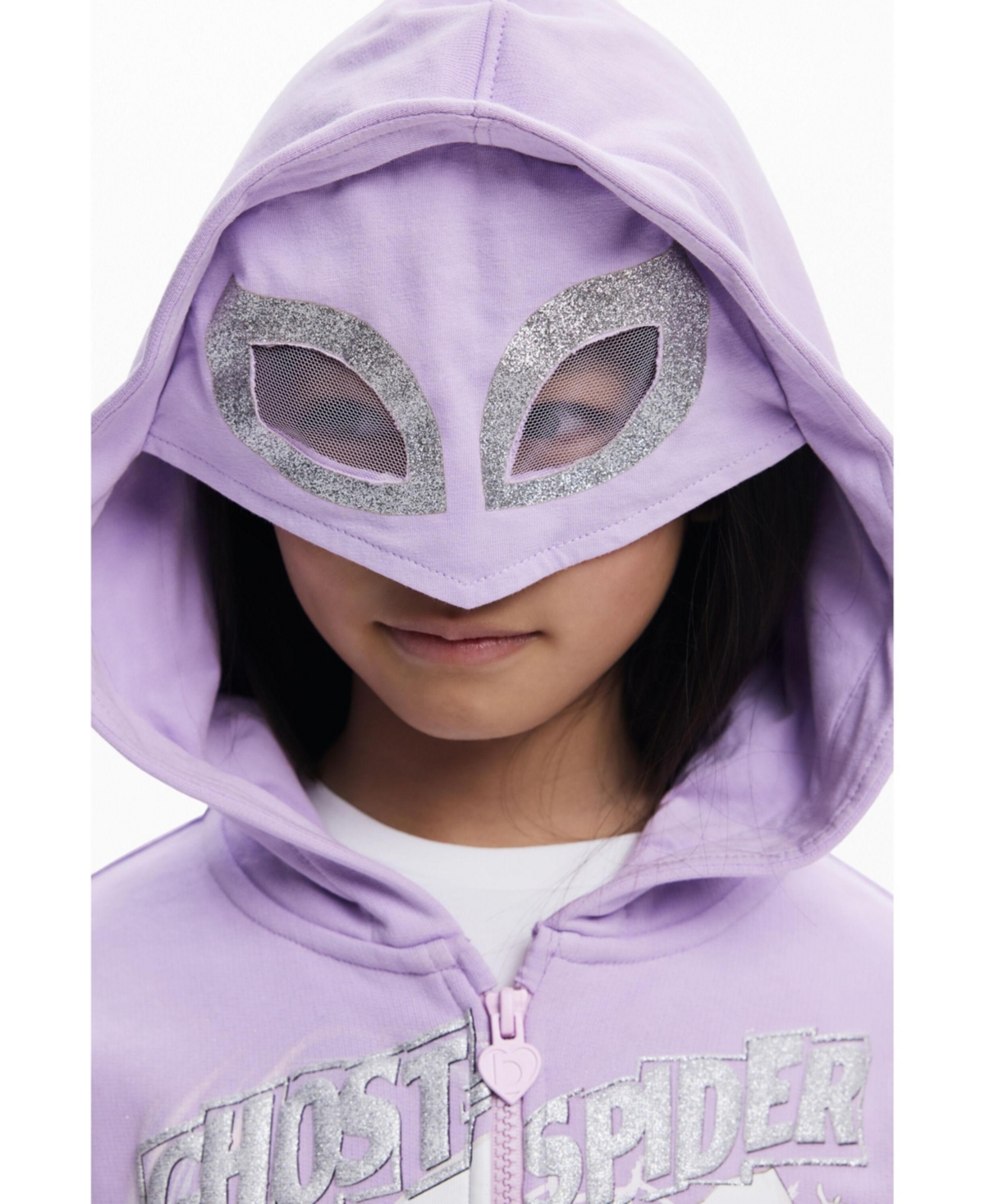 Desigual Girls Girls's Ghost Spider eye mask sweatshirt