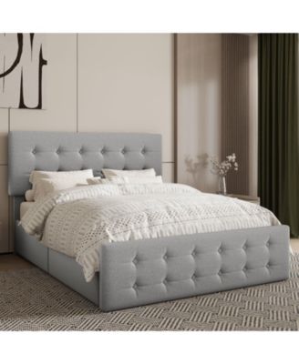 Easy Assembly Full Size Bed Frame Space Saving, for Living Room, Guest Room