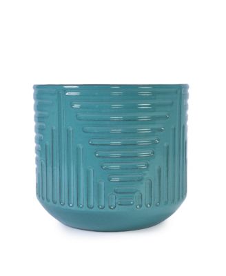 Handmade Ceramic Planter Pot for Monstera & Fiddle Leaf Fig,16 Inch Breathable Indoor/Outdoor Plant Pot with Textured Design