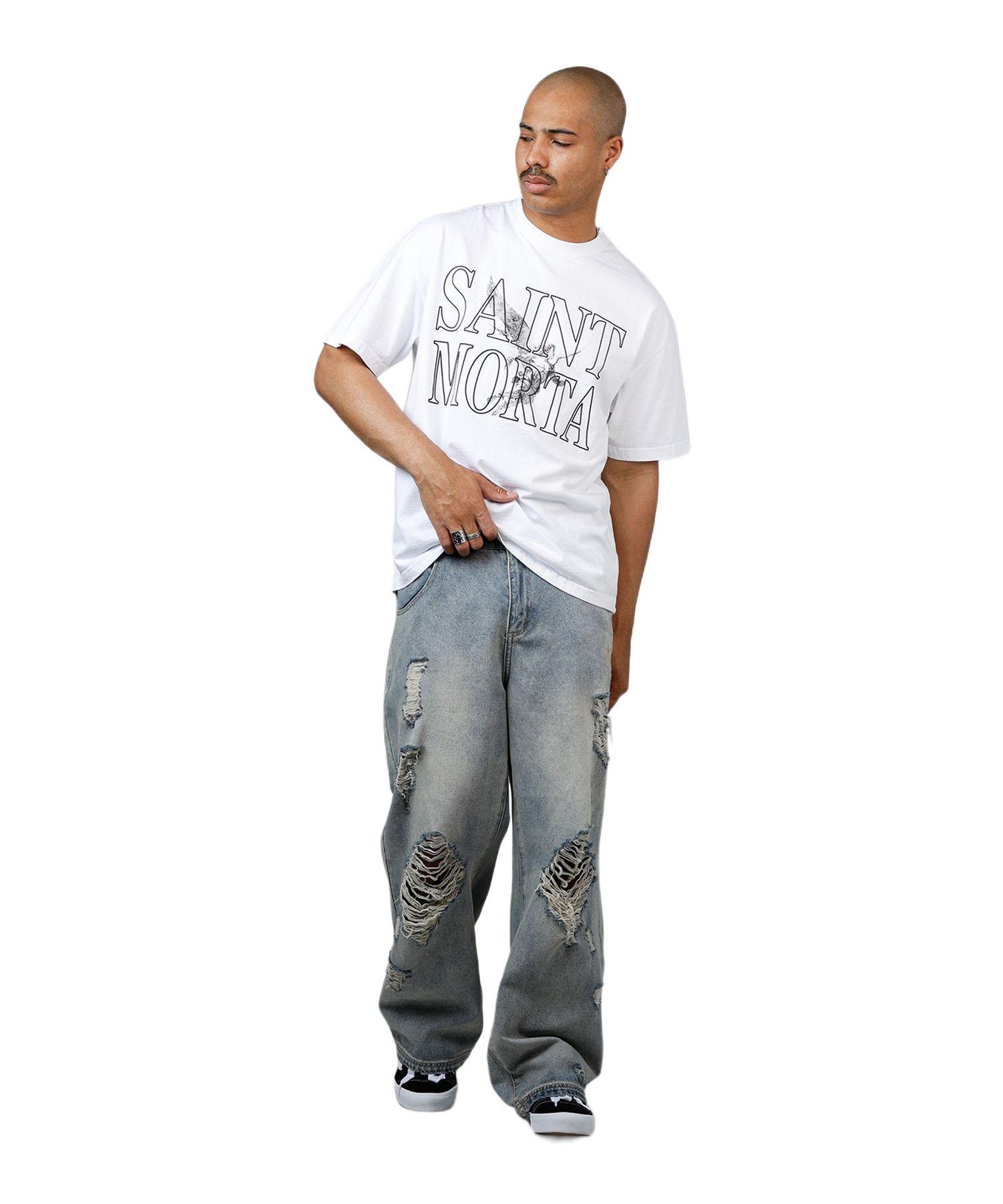 Men's Angelic Drop Shoulder T-Shirt White