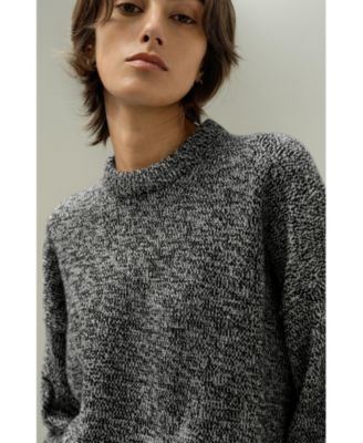 Women's Oversized Crewneck Wool-Cashmere Sweater