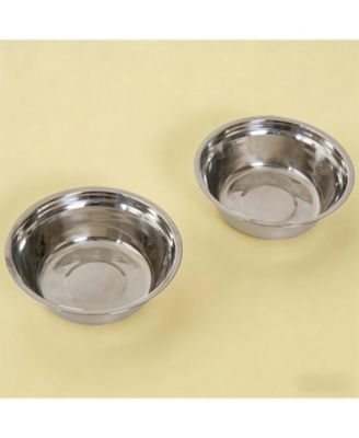 23 in. Wide Dog Bowls Elevated Feeding Station in Black