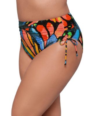 Women's S3 Smoothing Cinch Adjustable High-Waist Swimsuit Bikini Bottoms