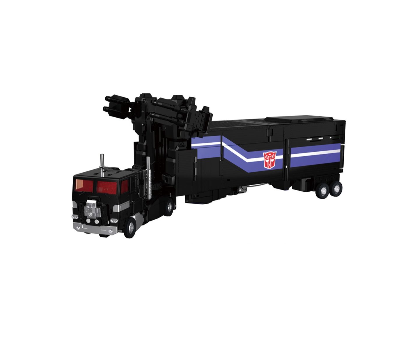Детские фигурки Transformers MPG-16 Nucleon Quest Super Convoy T-Spark 11" Poseable Figure, Trailer, and Power Master, 3-Piece Set, Ages 11+ — фото 2