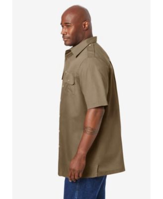 Big & Tall by KingSize Short-Sleeve Pilot Shirt