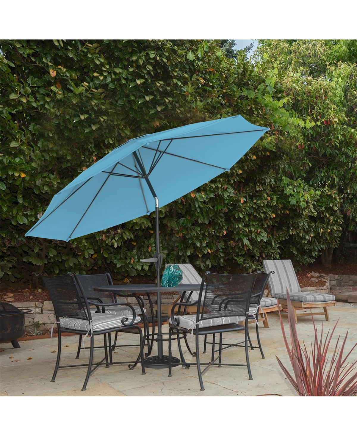 Pure Garden 10Ft Outdoor Umbrella, Terracotta