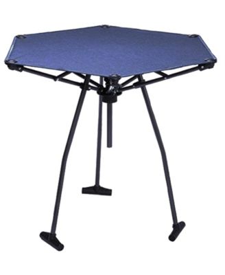 Hexagon High Tension Folding Fabric Table, Blue