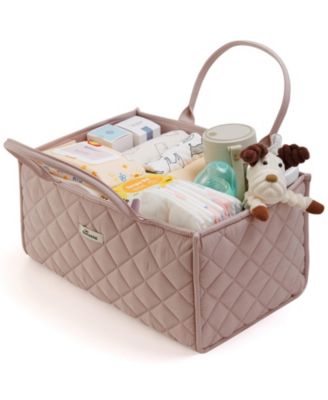 Quilted Diaper Caddy Organizer