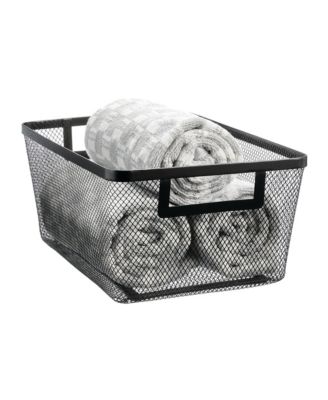 Metal Mesh Pantry Basket with Handles - Set of 2