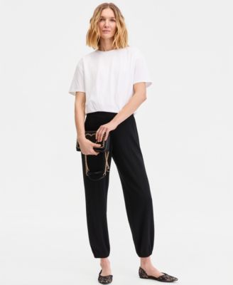 Women's Cotton Bubble-Hem T-Shirt