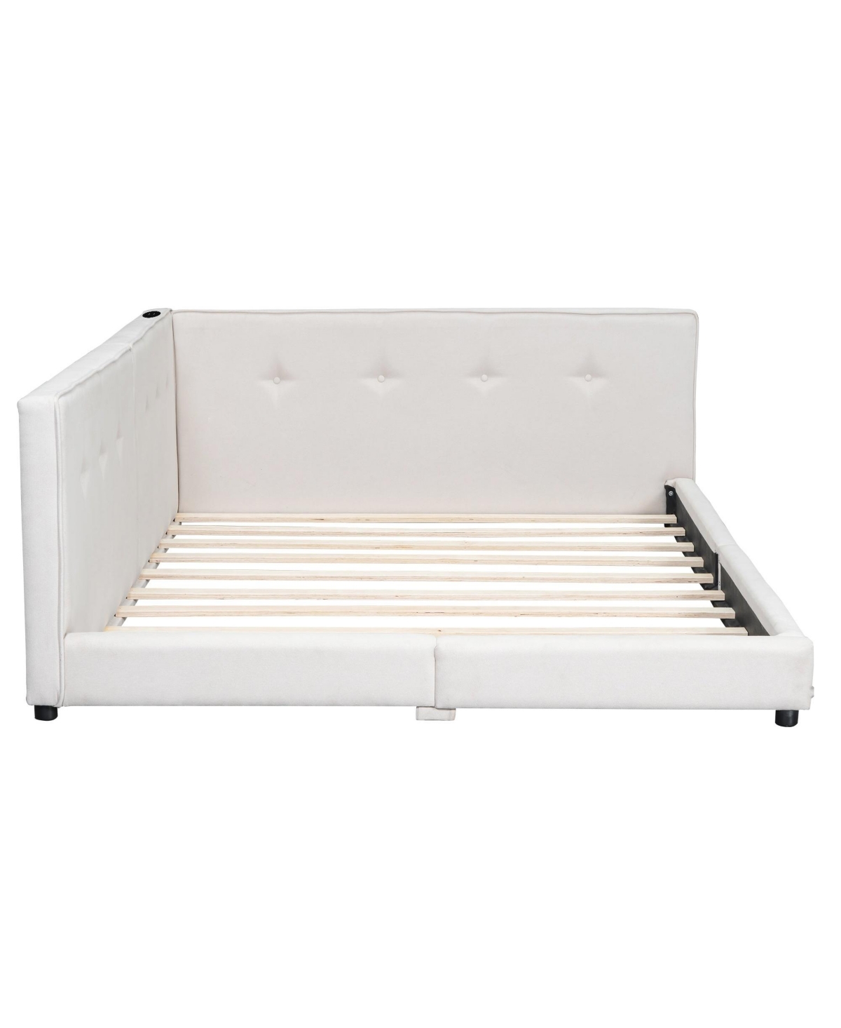 Boyel Living Upholstered Full Size Platform Bed With Usb Ports