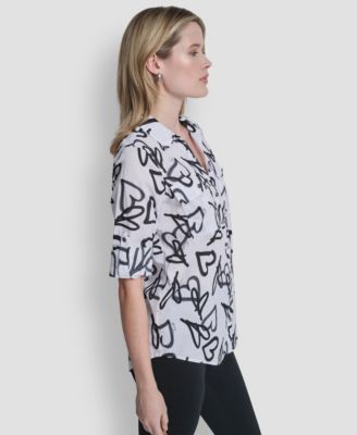 Women's Printed Long-Sleeve Shirt
