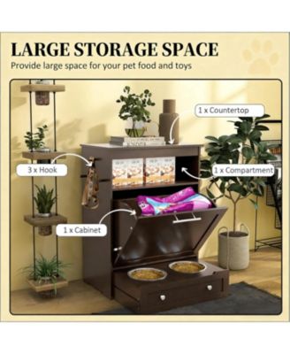 Dog Bowls  Food Storage Container in Brown