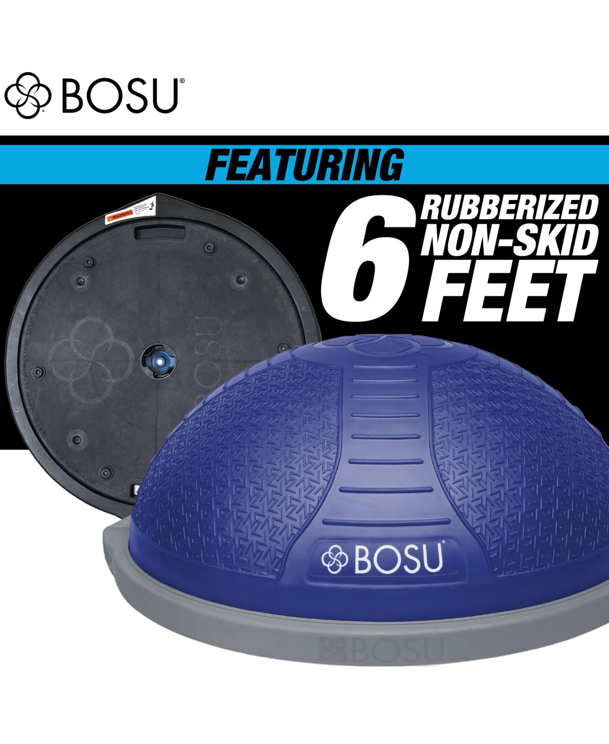 Bosu Nexgen Balance Strength Trainer, Home Gym Workout Equipment, 26", Dusk