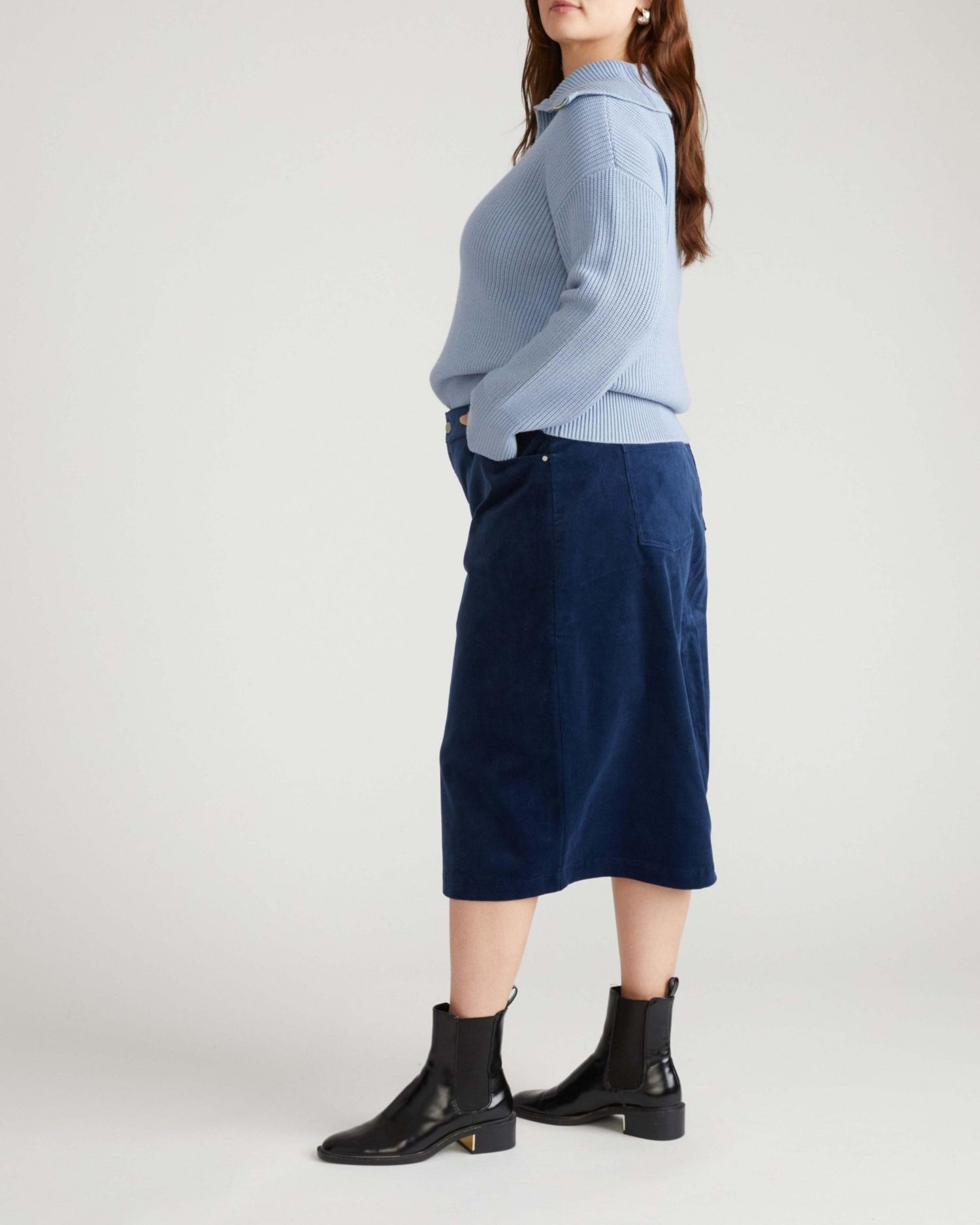Plus Size Suzi Corduroy Skirt