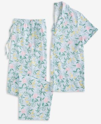 Women's Printed Short-Sleeve Pajama Set