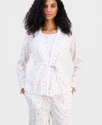 Women's 3-Piece Cotton Pajama Set