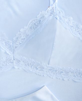 Women's Lace-Trim Knit Tank & Pajama Pants Set