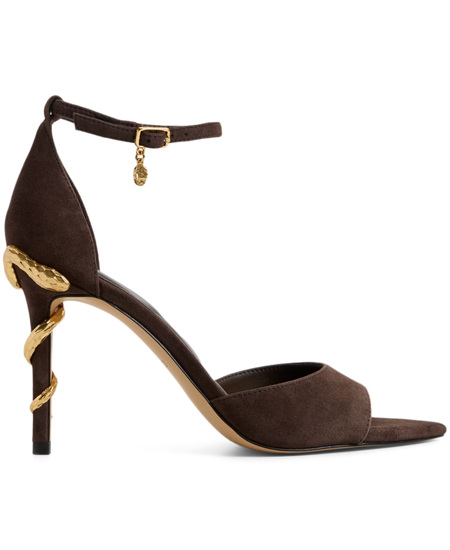 Женские сандалии ALDO Medeza Adjustable Strap Dress Sandals, цвет: Тёмный коричневый замшевый — фото 2