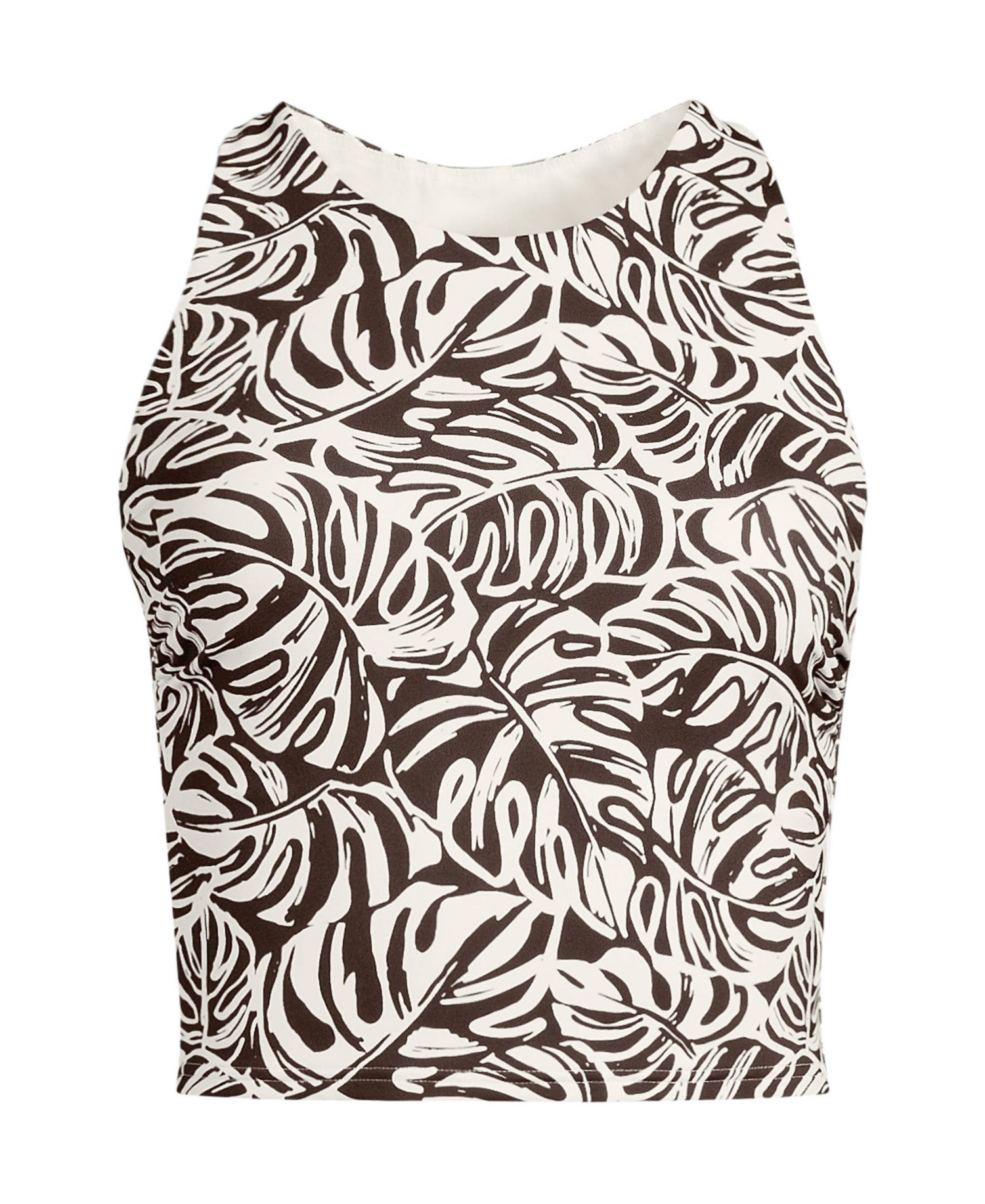 Women's High Neck Racerback Midkini Top