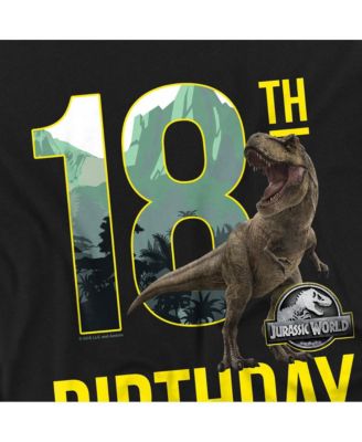 Men's Jurassic World 18th Birthday T-Rex T Shirt