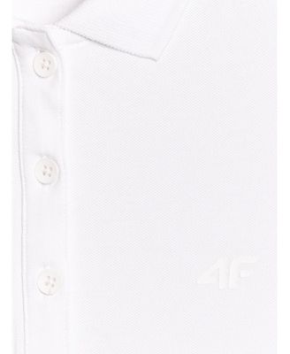 Women's slim polo shirt - white