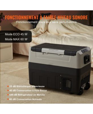 37QT/35L Dual Zone Car Refrigerator Freezer, -4&deg;F to 50&deg;F, 12/24V DC & 100-240V AC, Portable Compressor Cooler