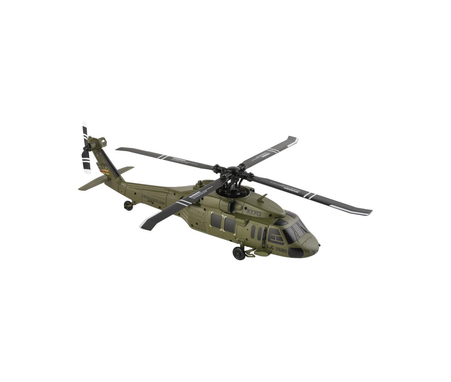 Детская игрушка Bruce & Shark UH-60L Black Hawk 4-Channel Brushless Motor 6-Axis Auto Hover RC Helicopter, цвет: Зелёный — фото 6
