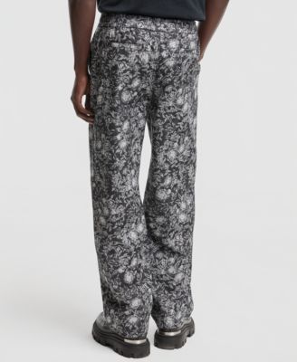 Men's Relaxed-Fit Floral Pants