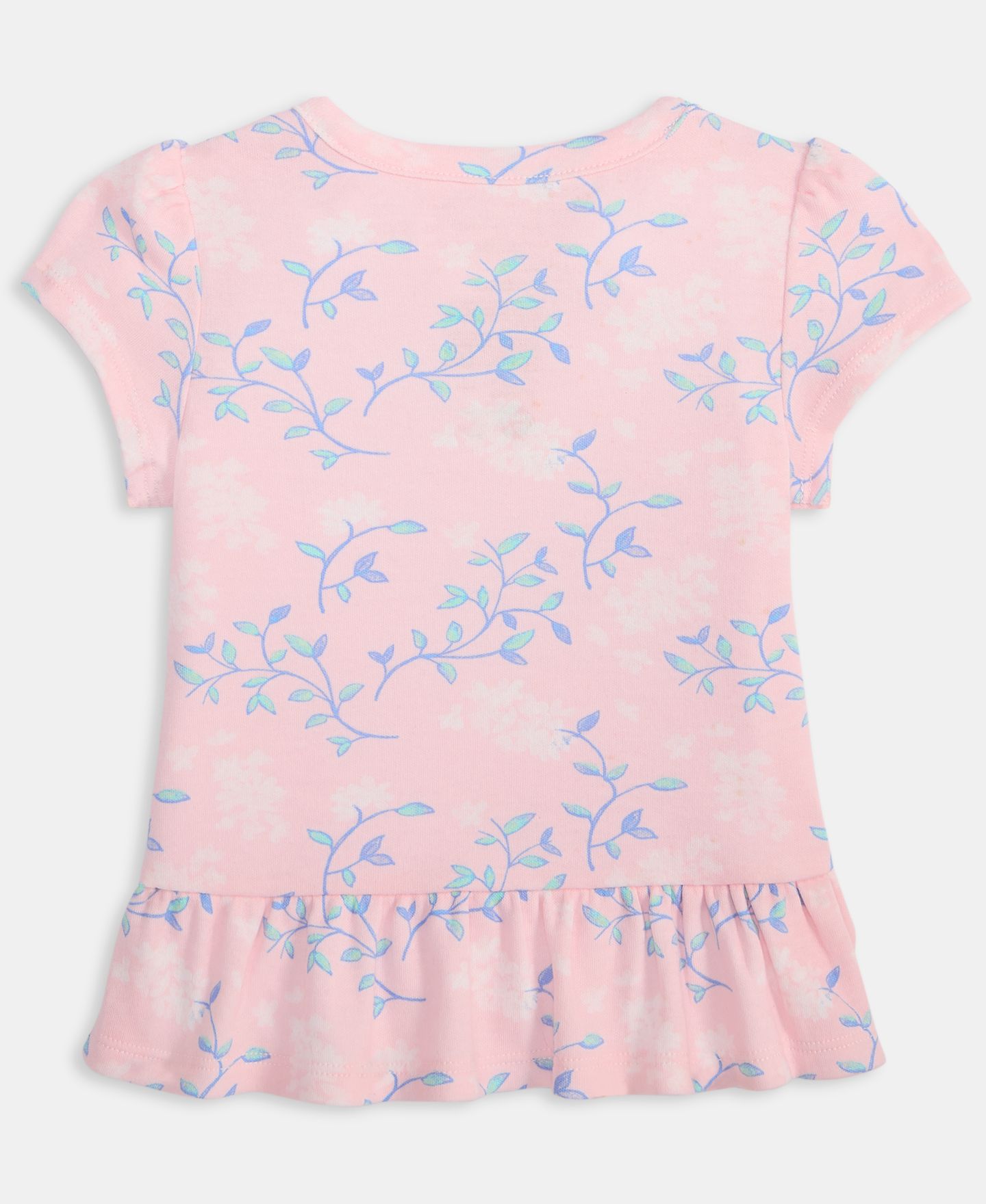 Футболка First Impressions Mix and Match Countryside Floral-Print Peplum T-Shirt для девочек-малышей, цвет: Розовый — фото 3