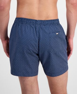 BOSS by Men's Printed Dots 5" Swim Trunks