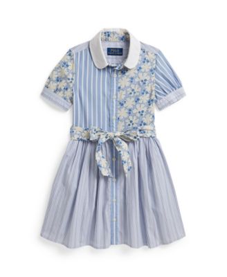 Girls' 2T-6X Short-Sleeve Shirt Dress