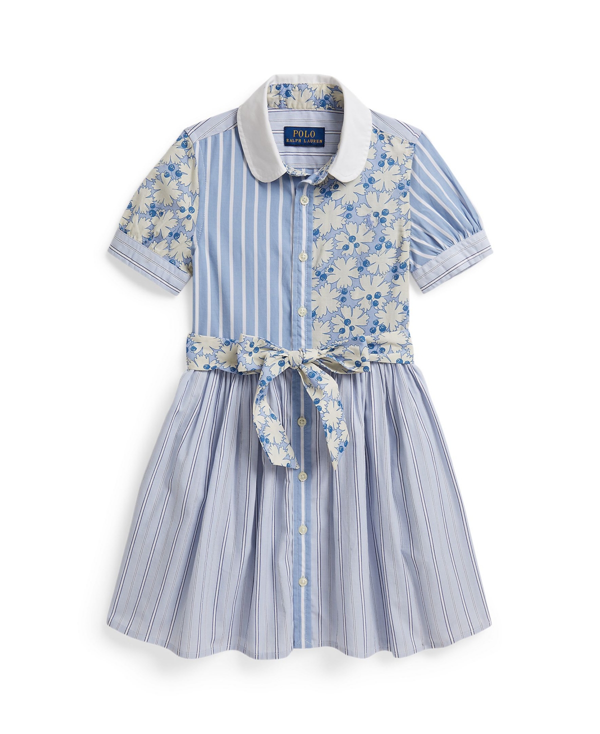 Polo Ralph Lauren Girls' 2T-6X Short-Sleeve Shirt Dress