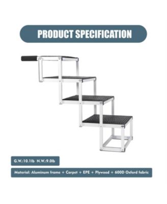 Foldable Dog Ramp for Cars, SUVs, Trucks in Black