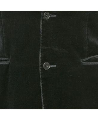 Men's Black Label Black Velvet Tailored Blazer