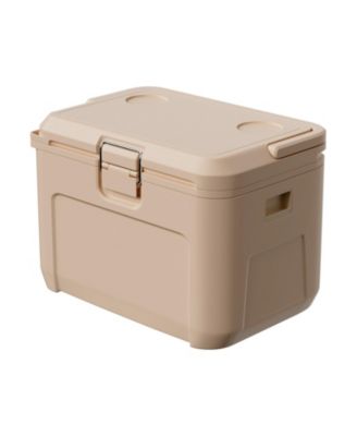 16.5 QT Portable Hard Cooler with Ice Retention, Heavy-Duty Handles and Cup Holder, Insulated Cooler for Short Trips