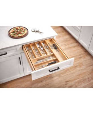 21'' Tiered Cutlery Drawer Organizer with Soft-Close, 4WTCD-24HSC-1