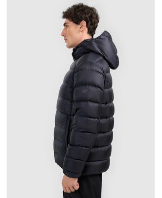 Men's trekking down jacket with natural filling