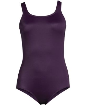 Petite Chlorine Resistant Soft Cup Tugless Sporty One Piece Swimsuit