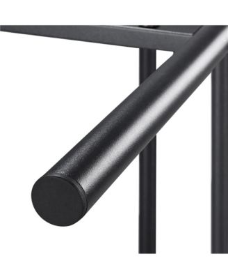 Twin Size 12-Slat Metal Bed Frame with Spindle Headboard, Footboard, 13 Inches Underbed Storage Bed Frame