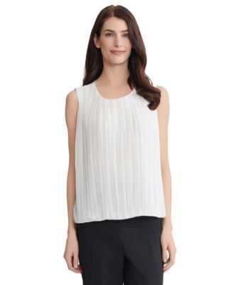 Women's Pleated Sleeveless Top