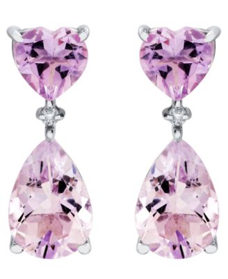 Amethyst (5-1/5 ct. t.w.) & Diamond Accent Drop Earrings in Sterling Silver