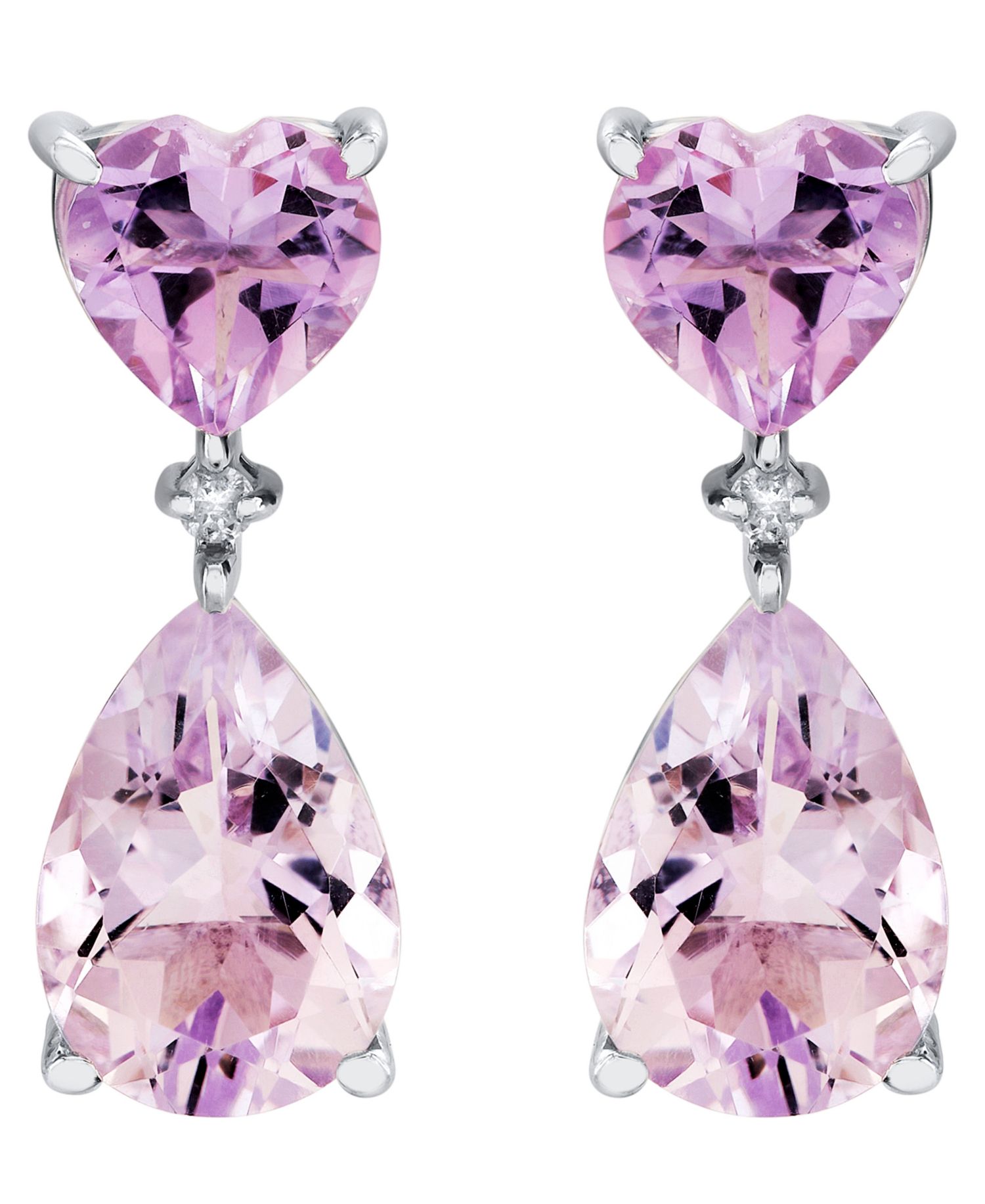 Amethyst (5-1/5 ct. t.w.) & Diamond Accent Drop Earrings in Sterling Silver